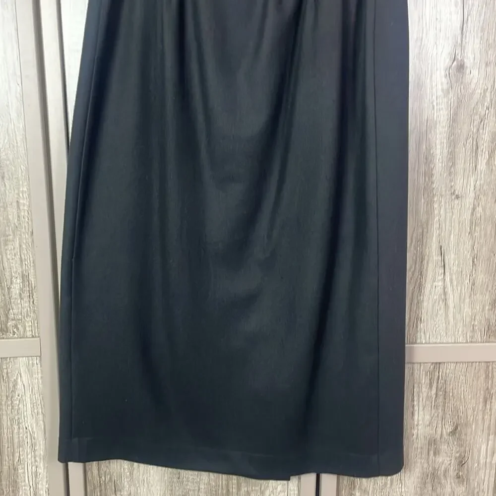 Vintage Requirements 100% wool southwestern red stitch wrap front skirt sz 14